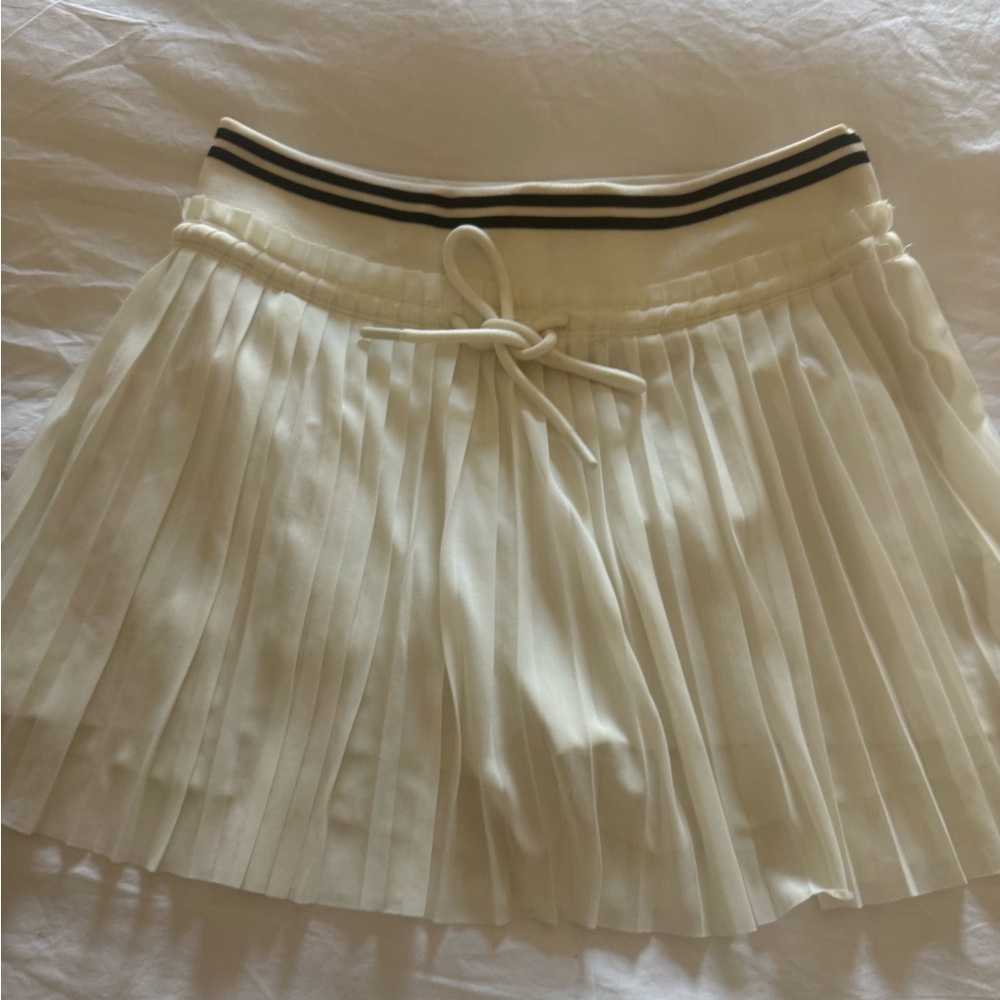 Anthropologie Cream Pleated Mini Skirt for Tennis